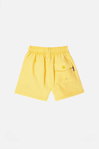 LIGHT YELLOW CLASSIC KIDS SWIMMING TRUNKS