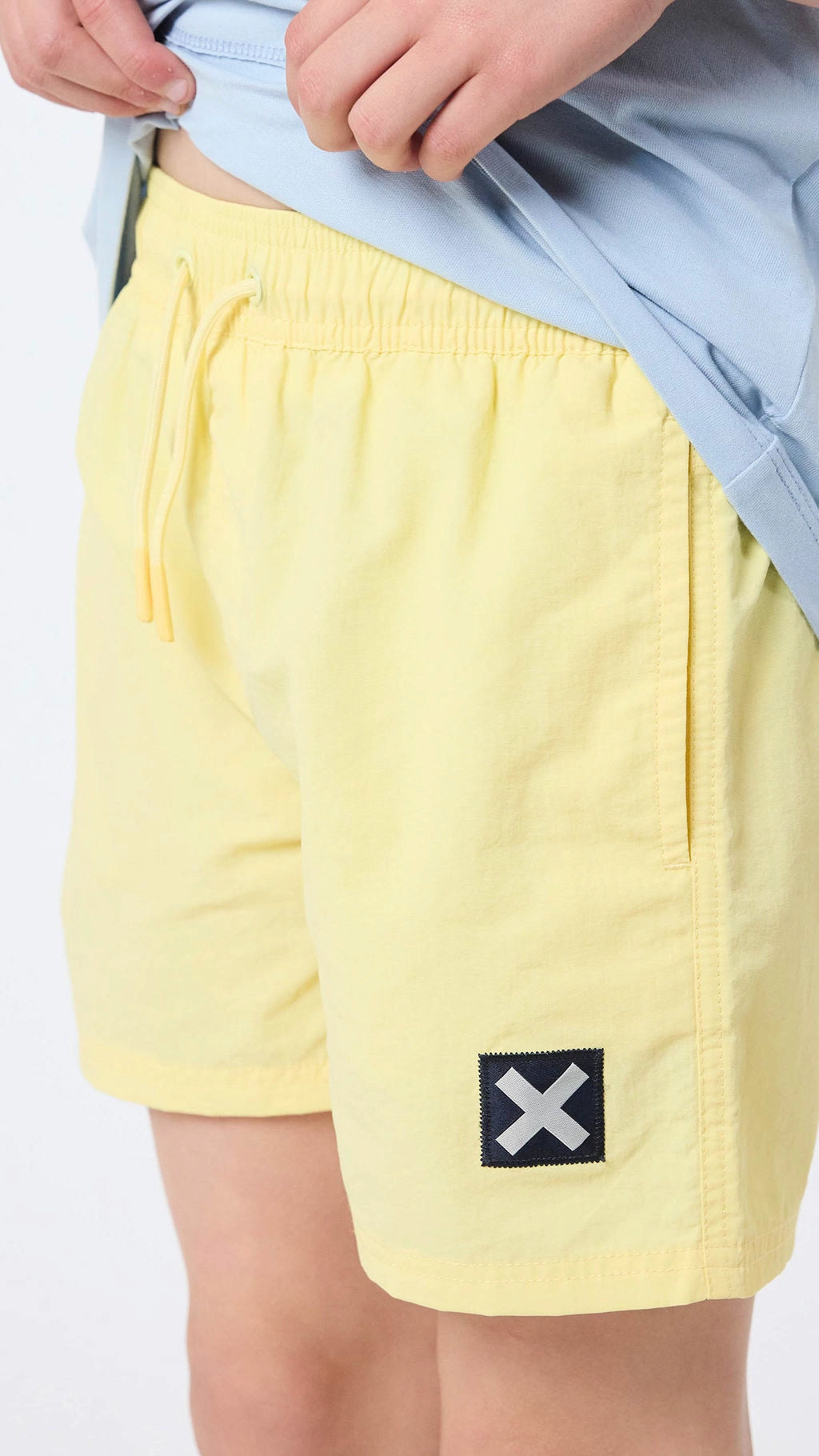 LIGHT YELLOW CLASSIC KIDS SWIMMING TRUNKS
