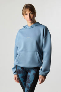 SUDADERA CON CAPUCHA TECH LIGHT BLUE