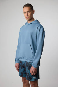 SUDADERA CON CAPUCHA TECH LIGHT BLUE