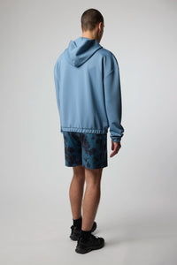 SUDADERA CON CAPUCHA TECH LIGHT BLUE