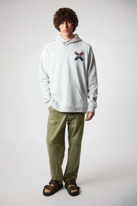 SUDADERA CON CAPUCHA CLASSIC LIGHT GREY MELANGE
