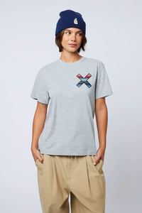 LIGHT GREY MELANGE CLASSIC TEE