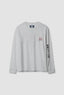 LIGHT GREY MELANGE COAST LS TEE