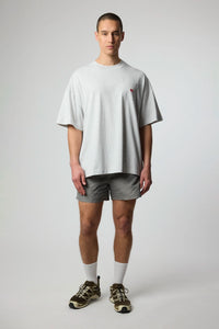 LIGHT GREY MELANGE HEART POCKET TEE
