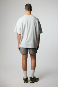 LIGHT GREY MELANGE HEART POCKET TEE