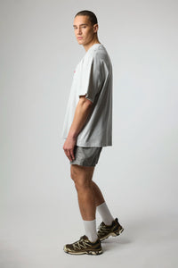 LIGHT GREY MELANGE HEART POCKET TEE