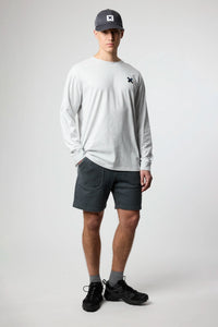 LIGHT GREY MELANGE KARMA LS TEE