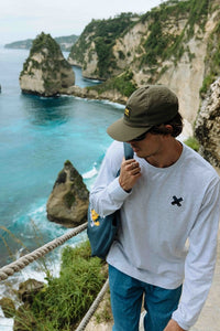 LIGHT GREY MELANGE KARMA LS TEE