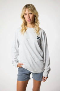 LIGHT GREY MELANGE KARMA LS TEE