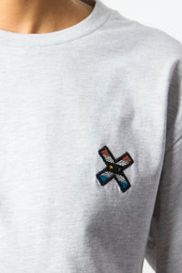 LIGHT GREY MELANGE KARMA LS TEE