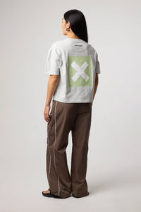 LIGHT GREY MELANGE NATURE WOMAN TEE