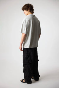 LIGHT GREY MELANGE WHEELS POLO