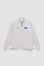 LIGHT GREY OVAL HALF ZIP CREW