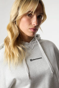 LIGHT GREY MELANGE CLEAN HOODIE