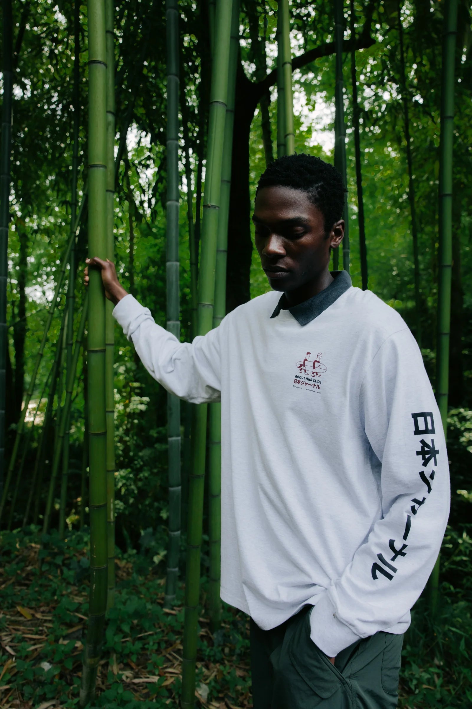 LIGHT GREY MELANGE COAST LS TEE