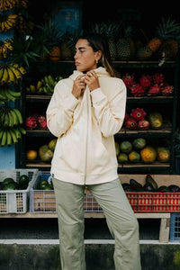 LIGHT YELLOW HARDY FULL ZIP HOODIE
