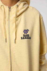 LIGHT YELLOW HARDY FULL ZIP HOODIE