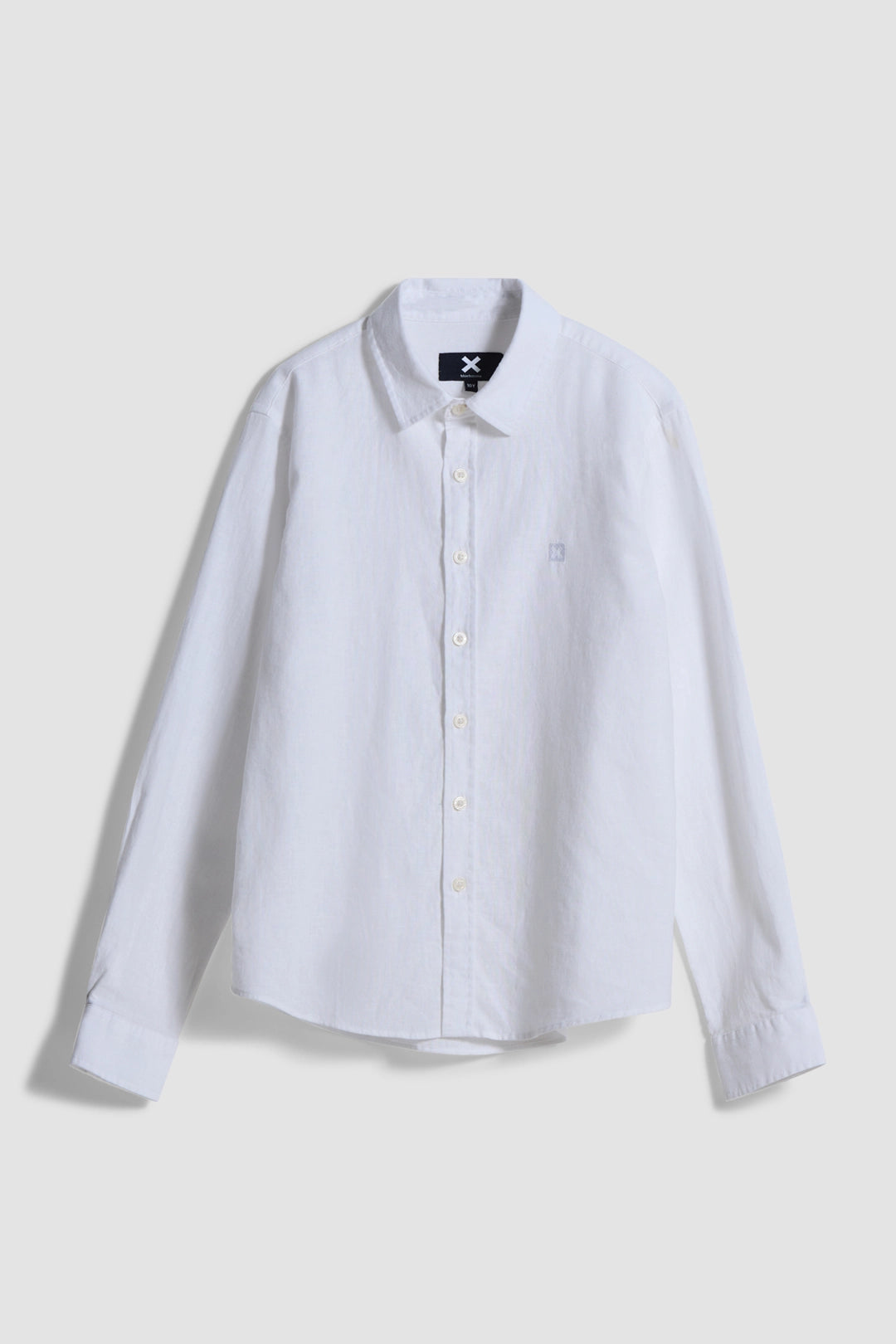 WHITE LINEN KIDS SHIRT