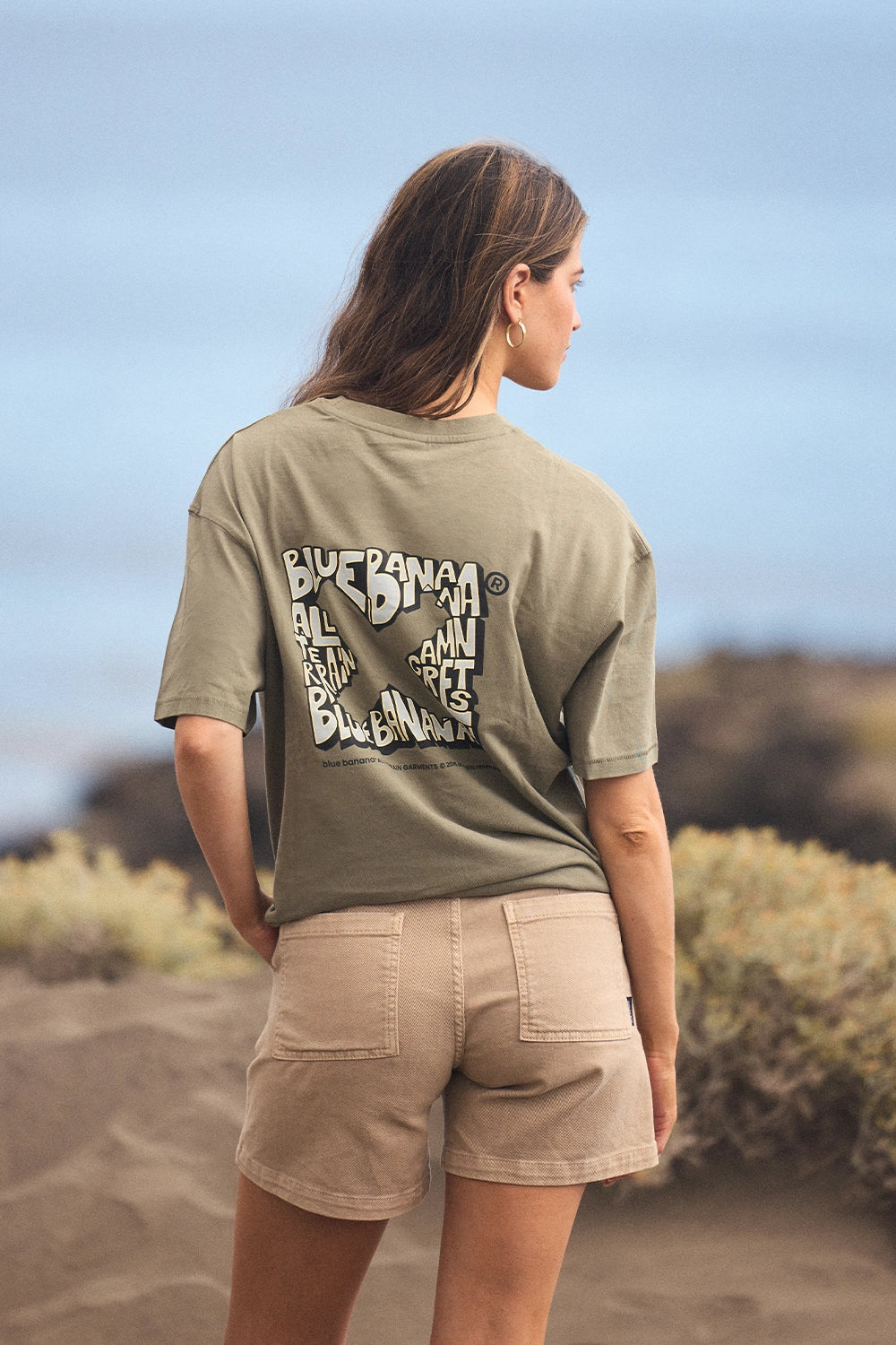 OLIVE GREEN MESS TEE