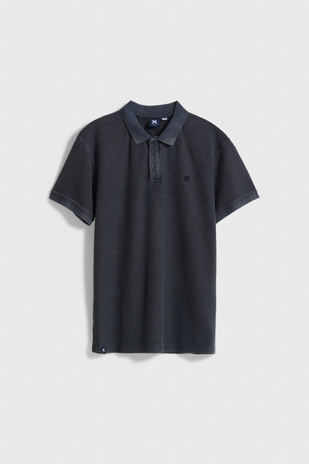 BLACK NATURE WASHED POLO