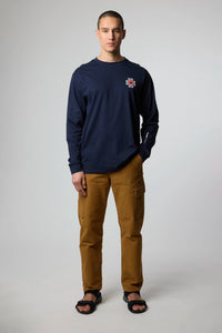 NAVY FOAM LS TEE