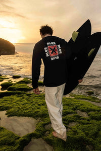 NAVY FOAM LS TEE