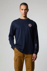 NAVY FOAM LS TEE