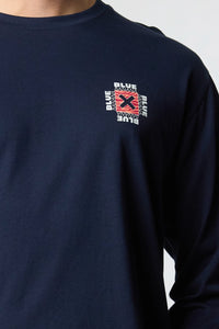 NAVY FOAM LS TEE