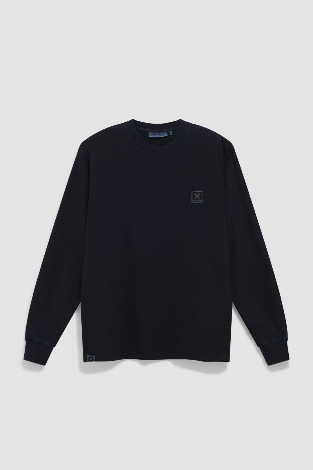 NAVY ICONIC LS TEE