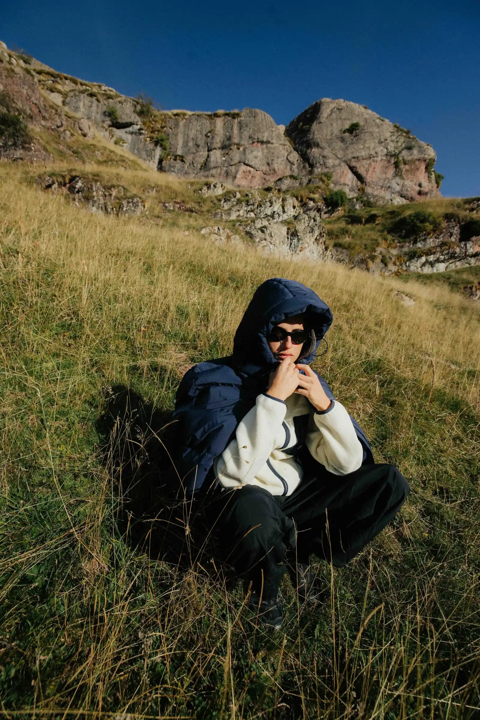 NAVY NEST PUFFER PARKA