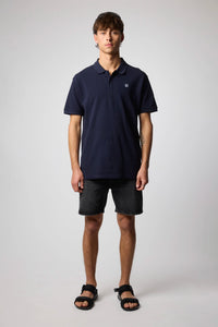 NAVY PATCH POLO
