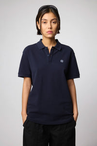 NAVY PATCH POLO