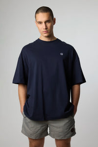 NAVY PATCH TEE