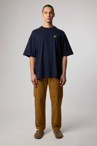 NAVY QUILT TEE