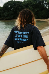 NAVY QUILT TEE