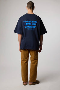 NAVY QUILT TEE