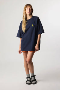 NAVY QUILT TEE