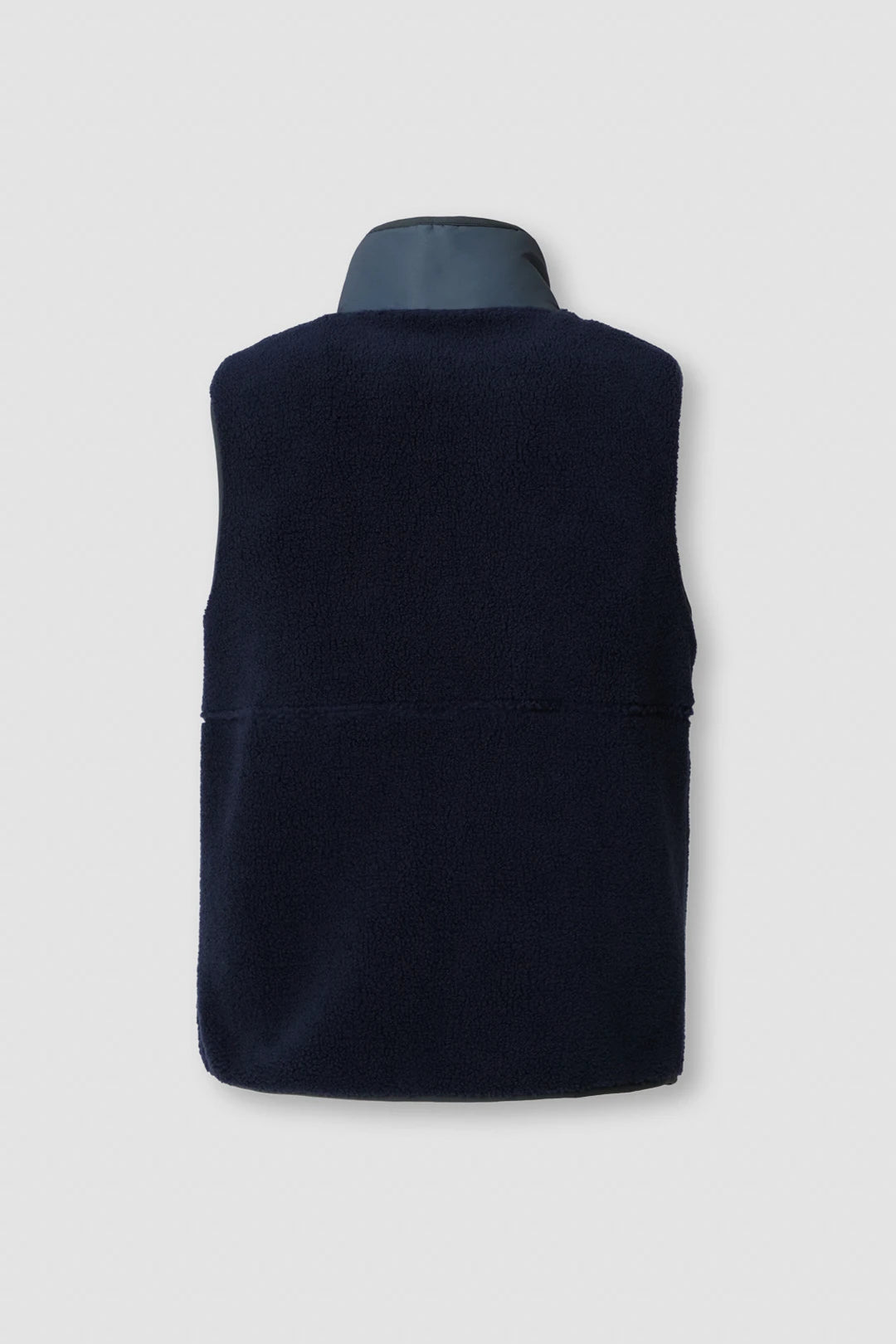 NAVY ROPE FLEECE VEST