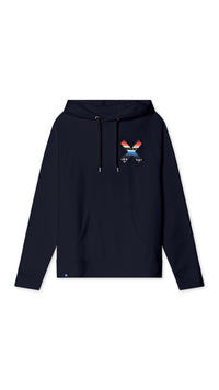 SUDADERA CON CAPUCHA CLASSIC AZUL MARINO