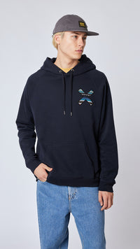 SUDADERA CON CAPUCHA CLASSIC AZUL MARINO