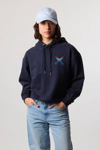 SUDADERA CON CAPUCHA MUJER CLASSIC AZUL MARINO