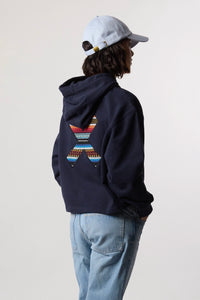 SUDADERA CON CAPUCHA MUJER CLASSIC AZUL MARINO