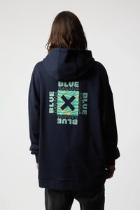 NAVY FOAM HOODIE
