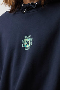 NAVY FOAM HOODIE