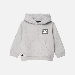 GREY MELANGE NATURE KIDS HOODIE