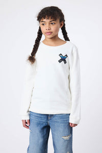 SUDADERA KIDS CLASSIC BLANCO ROTO