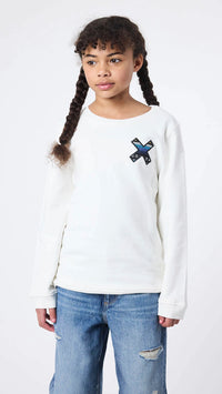 SUDADERA KIDS CLASSIC BLANCO ROTO