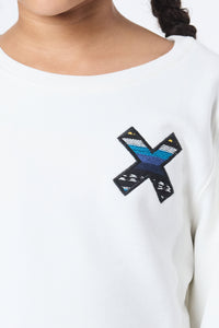 SUDADERA KIDS CLASSIC BLANCO ROTO