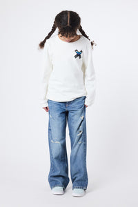 SUDADERA KIDS CLASSIC BLANCO ROTO